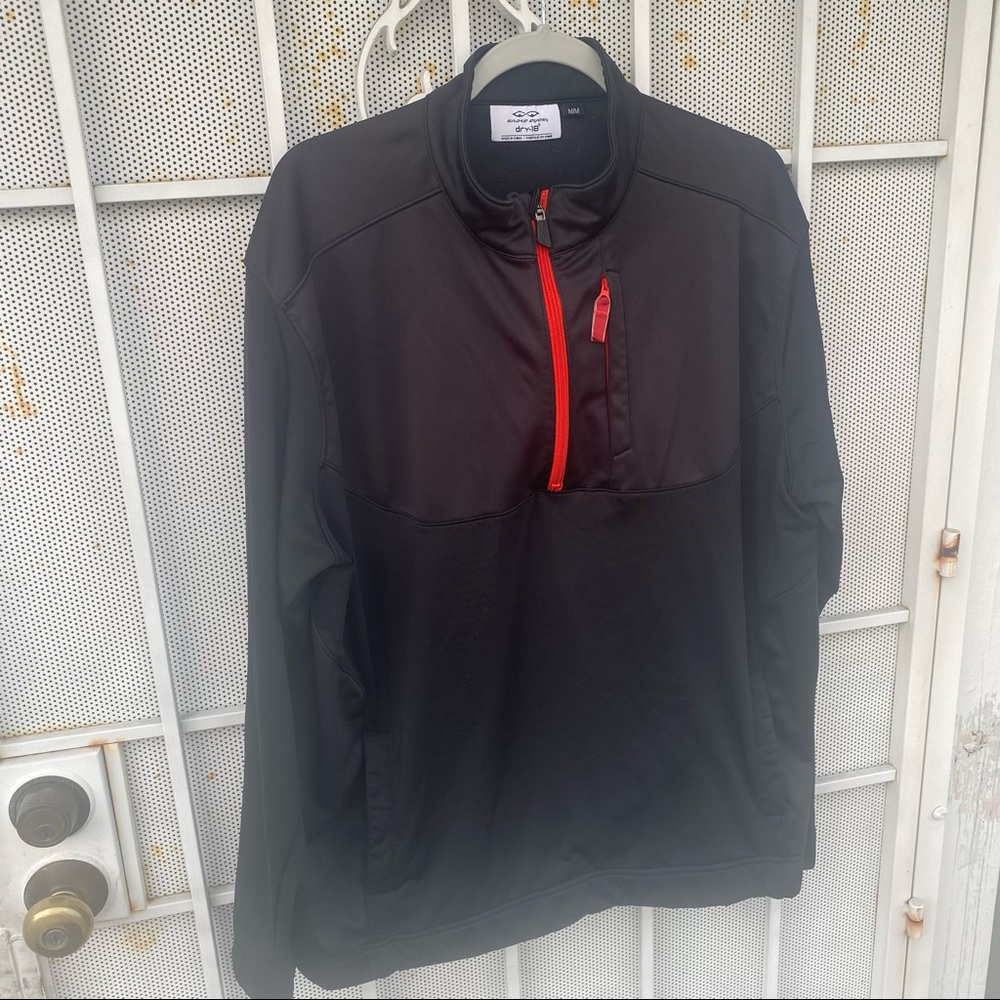 Snake eyes men M dry-18 kangaroo pocket 1/2 zip L/S Pullover Golf Outdoor Jacket
